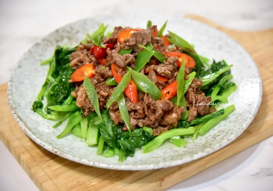 芥藍炒牛肉