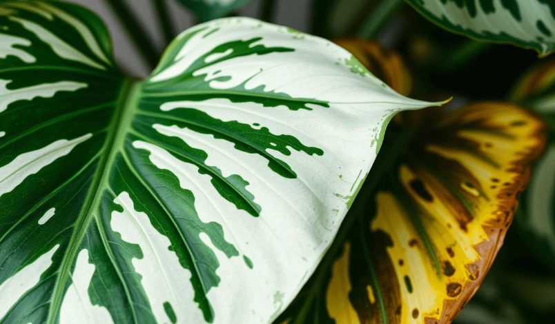 白斑龜背芋焦葉